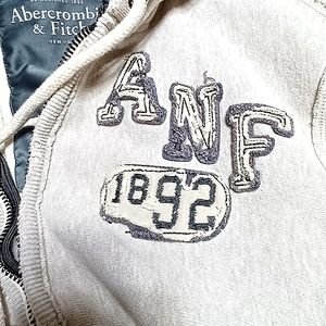 Abercrombie & Fitch heavy duty Hoodie with zipper Retro New without  tags
